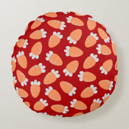 Almofada Redonda Chubby Carrots Red