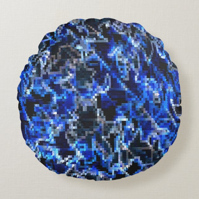 Almofada Redonda Cidade de inverno...... (Frente)