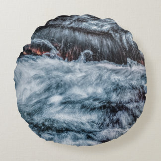 Almofada Redonda Cinza