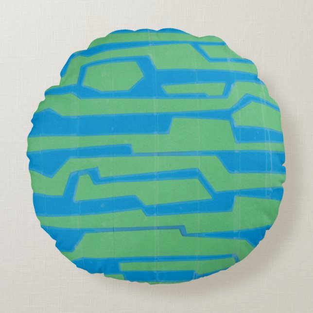 Almofada Redonda Circuito Moderno V (Frente)