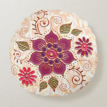 Círculo De Filigrana Com Flores