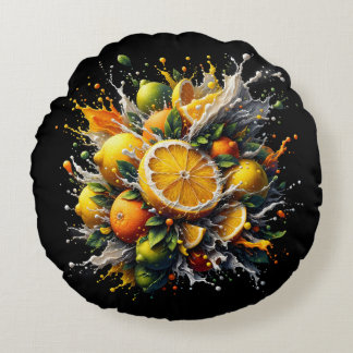 Almofada Redonda Citrus Explosion