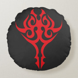 Almofada Redonda Classic Ornamental Floral Border Elegant Design