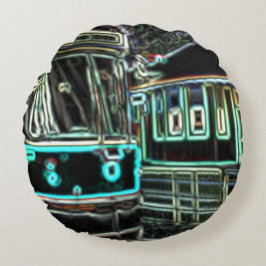 Almofada Redonda CLRV Neon no Travesseiro de poliéster com escovas