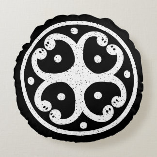 Almofada Redonda Cobras Celtic Tribal Norse