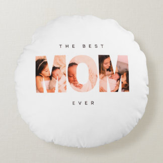 Almofada Redonda Cobrir de Travesseiro do Dia da Mãe