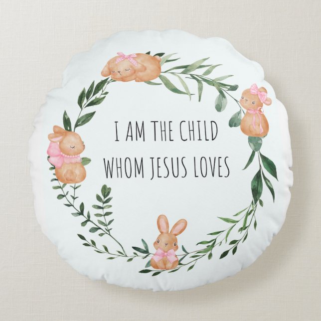 Almofada Redonda Coelho Cujo (Frente)