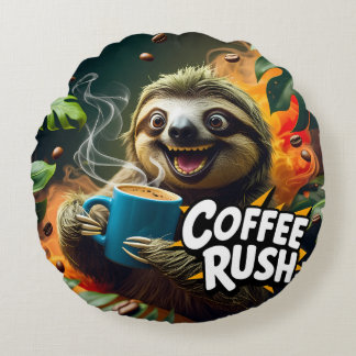 Almofada Redonda Coffee Rush