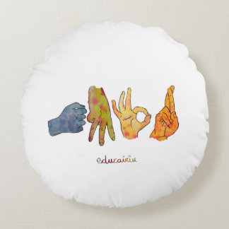 ALMOFADA REDONDA COJÍN AMOR