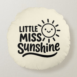 Almofada Redonda Cojín decorativo – Little Miss Sunshine