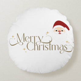 Almofada Redonda Cojín navideño papa noel
