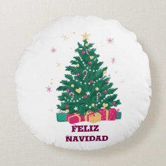 Almofada Redonda Cojines navideños