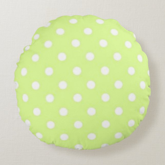 Almofada Redonda Coleção Pretty In Polka Dots (Frente)