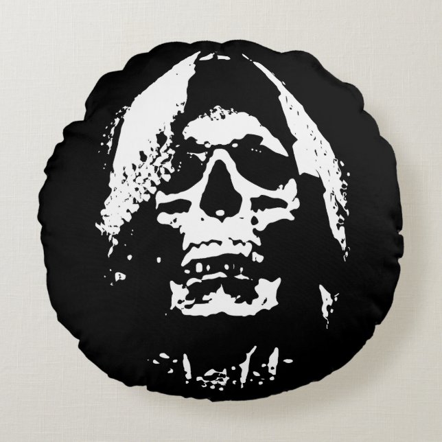 Almofada Redonda Coletor de Almas: Medo encarnado (Frente)