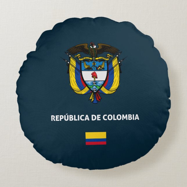 Almofada Redonda Colombia passport phone case (Frente)