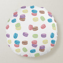 Colorida Pastel Watercolor Macarons Franceses