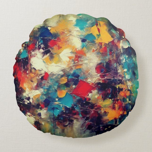Almofada Redonda Colorido (Frente)