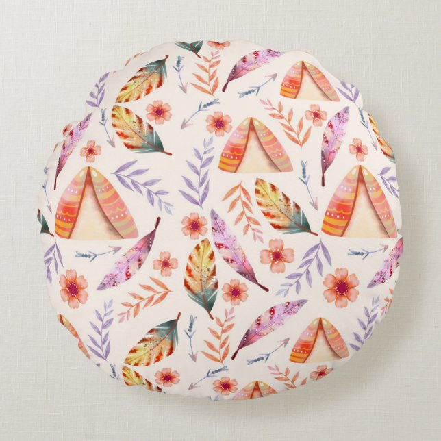 Almofada Redonda Colourful Ring  Pillow Design  (Frente)