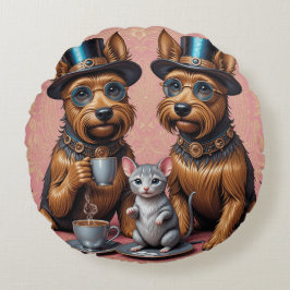 Almofada Redonda Companheiros Chic Canine