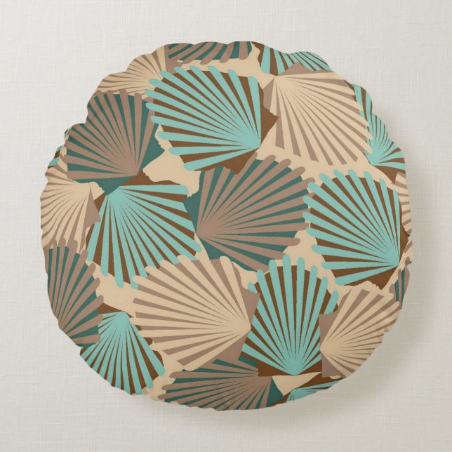 Almofada Redonda Conchas (Frente)