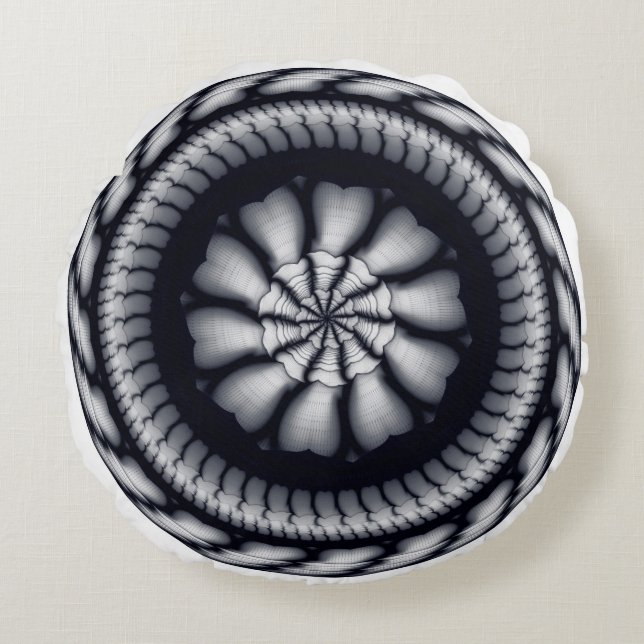 Almofada Redonda Condecoração moderna giratória (Frente)