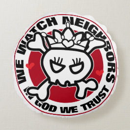 Almofada Redonda Conheça a Princesa que observamos os vizinhos