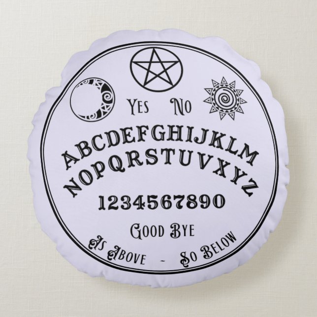 Almofada Redonda Conselho Espírito para Travesseiros Místicos (Frente)