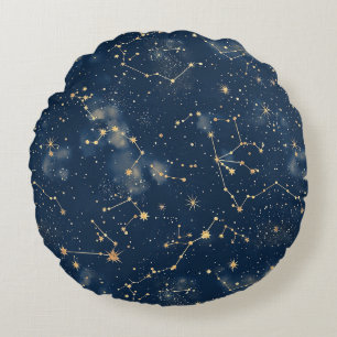 Almofada Redonda Constelação Celestial - Noite Estelar (5)