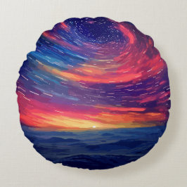 Almofada Redonda Constelação cósmica