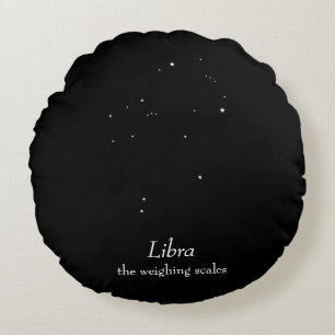 Almofada Redonda Constelação de Libra
