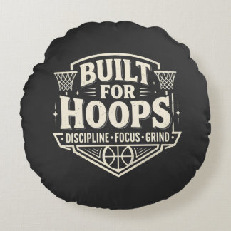 Almofada Redonda Construído para Motivação de Basquete Hoops