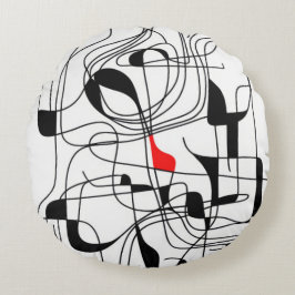 Almofada Redonda Contemporary Linear Design