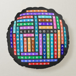 Almofada Redonda Continuar Indo Para O Círculo De Busca Motivaciona