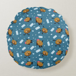 Almofada Redonda Cookie e leite