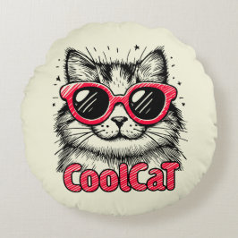 Almofada Redonda Cool Cat 1