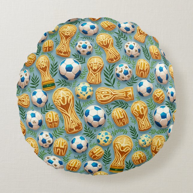 Almofada Redonda Copa do mundo (Frente)