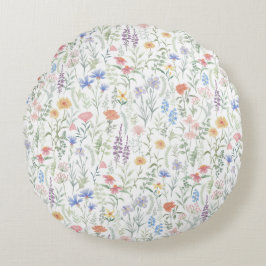 Almofada Redonda Coquette Wildflower Meadow