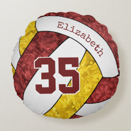 Almofada Redonda cores da equipe de vôlei do marão