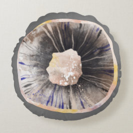 Almofada Redonda Cores d'água do cogumelo