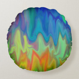 Almofada Redonda Cores de gravação