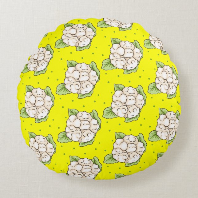 Almofada Redonda Coroa de Neve (Frente)