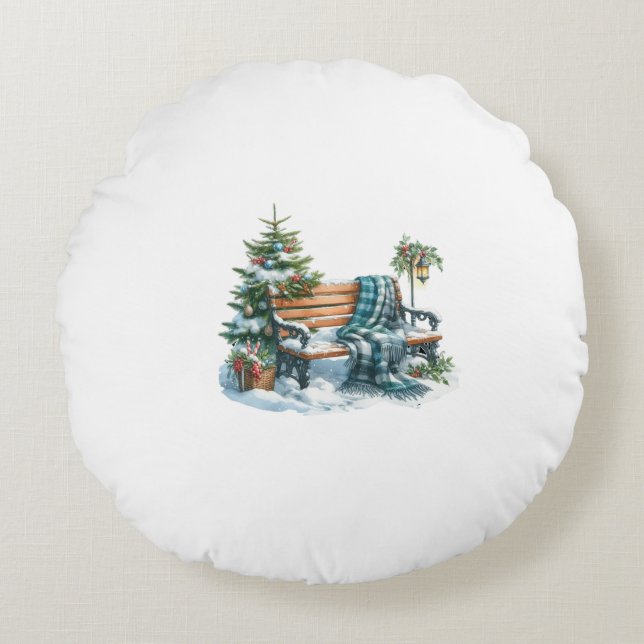 Almofada Redonda coussin banc d'hiver (Frente)