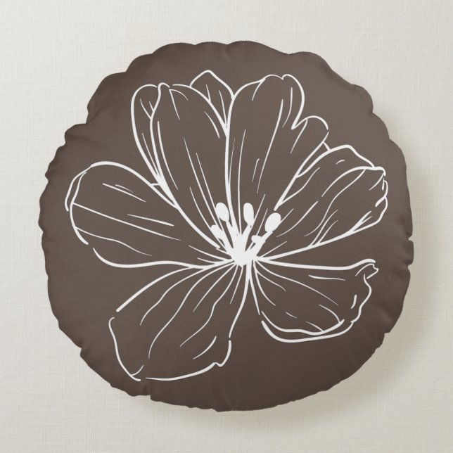 Almofada Redonda Coussin décoratif rond (40,6 cm)  (Frente)