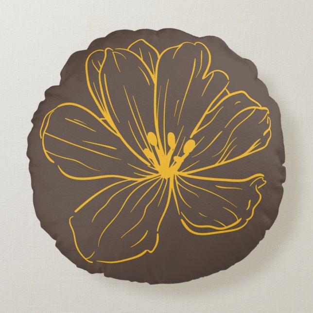 Almofada Redonda Coussin décoratif rond (40,6 cm)  (Frente)