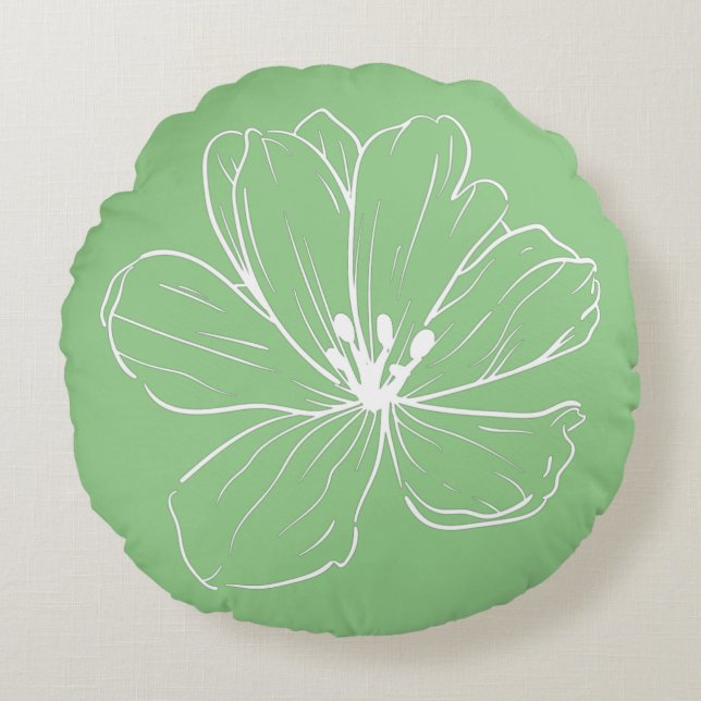 Almofada Redonda Coussin décoratif rond (40,6 cm)  (Frente)