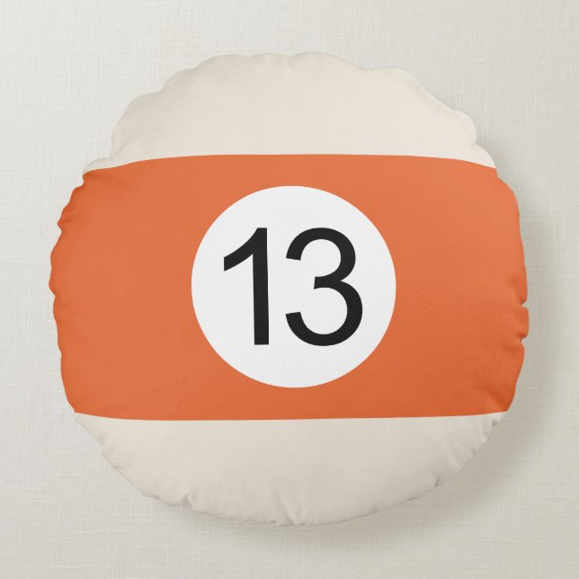 Almofada Redonda Coussins Ronds Boule de Billard #13 (Frente)