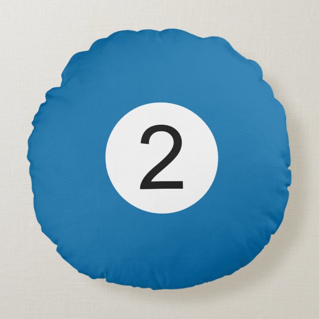 Almofada Redonda Coussins Ronds Boule de Billard #2 (Frente)