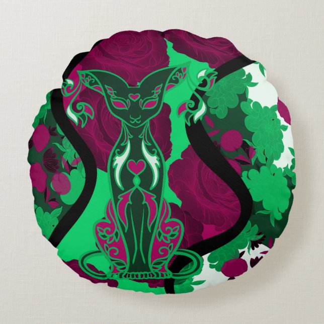 Almofada Redonda Coussins Ronds Chamalion (Frente)