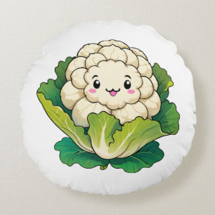 Almofada Redonda Couve-flor Kawaii