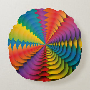 Almofada Redonda Coxim Kaleidoscopic